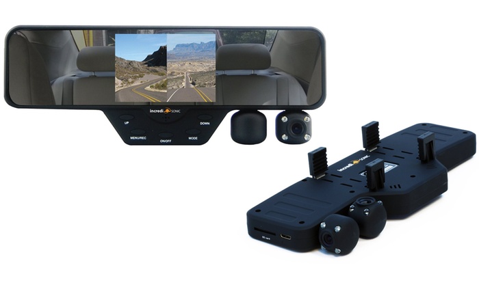 Groupon offers Falcon Zero F360 Car Rear-View Mirror Dash HD Cam in $129.95...