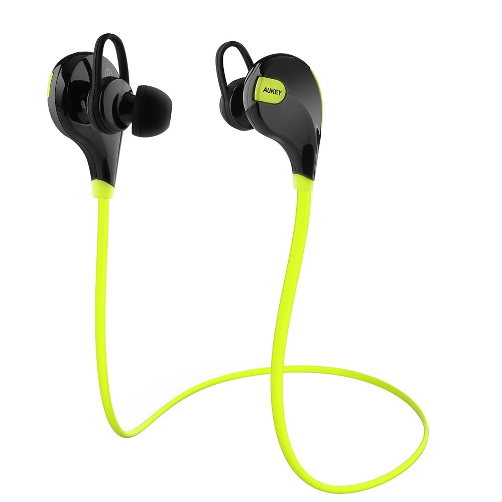 Aukey Bluetooth Headphones Sport Earbuds with Builtin