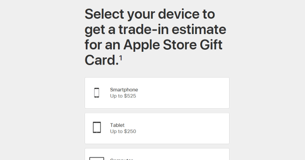 get trade in estimate from apple