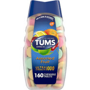 TUMS Ultra Strength Antacid Tablets for Chewable Heartburn Relief – 160 Ct.